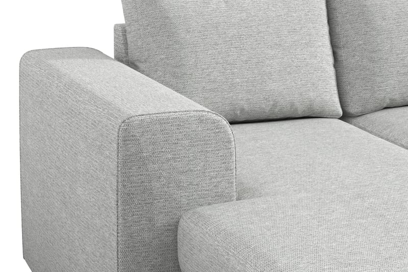 Link 4-sits Högervänd U-formad Large Soffa med Divan och Schäslong i Tyg - Ljusgrå - Möbler - Soffa - U-soffa