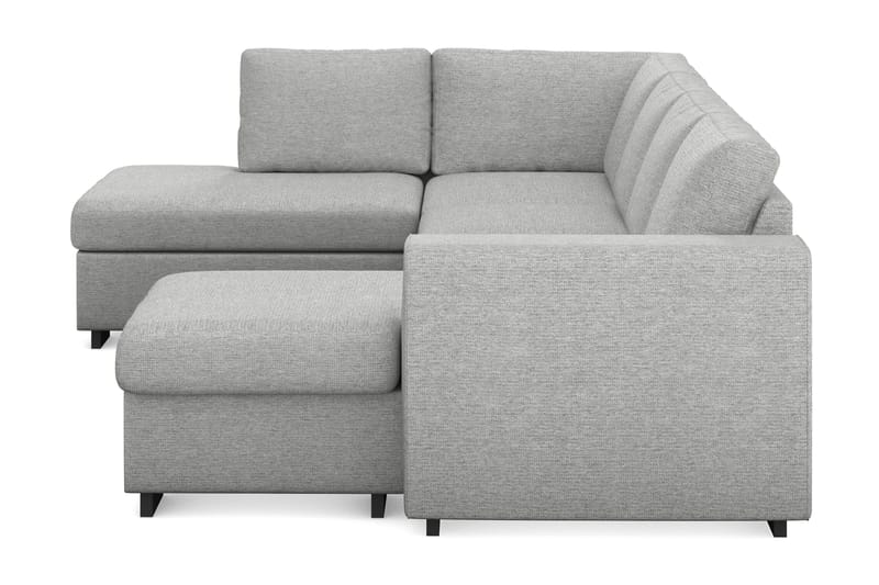 Link 4-sits Vänstervänd U-formad Large Soffa med Divan och Schäslong i Tyg - Ljusgrå - Möbler - Soffa - U-soffa
