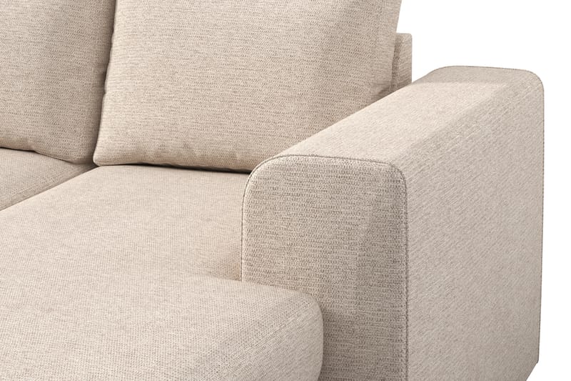 Link 4-sits Vänstervänd U-formad Soffa med Divan och Schäslong i Tyg - Beige - Möbler - Soffa - U-soffa