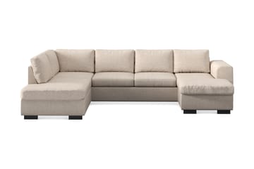 Link 4-sits Vänstervänd U-formad X-Large Soffa med Divan och Schäslong i Tyg