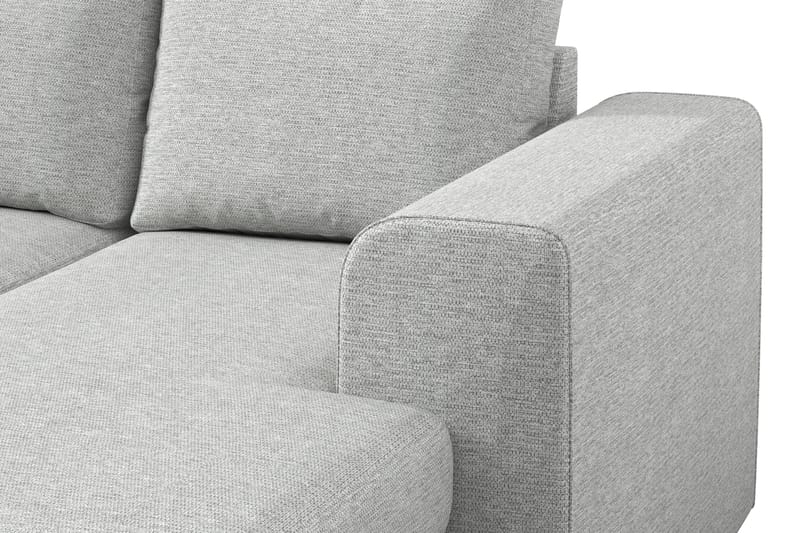 Link 4-sits Vänstervänd U-formad X-Large Soffa med Divan och Schäslong i Tyg - Ljusgrå - Möbler - Soffa - U-soffa