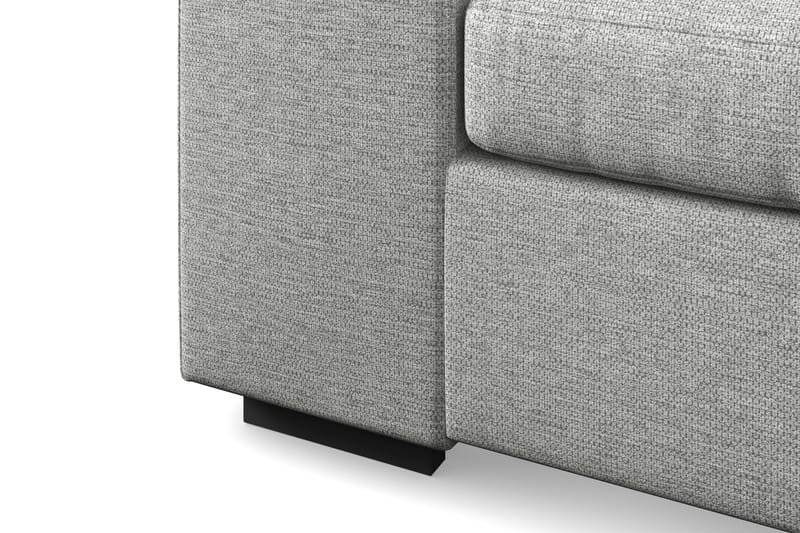 Link 4-sits Vänstervänd U-formad X-Large Soffa med Divan och Schäslong i Tyg - Ljusgrå - Möbler - Soffa - U-soffa