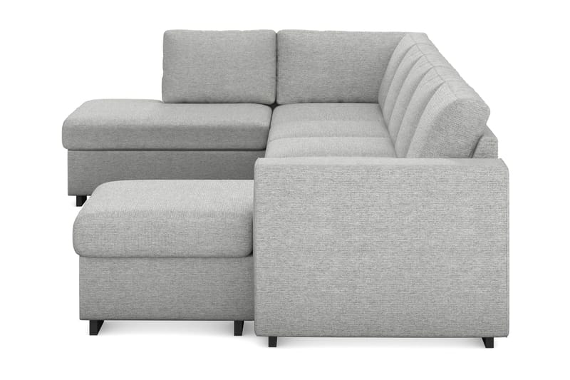 Link 5-sits Vänstervänd U-formad XX-Large Soffa med Divan och Schäslong i Tyg - Ljusgrå - Möbler - Soffa - U-soffa