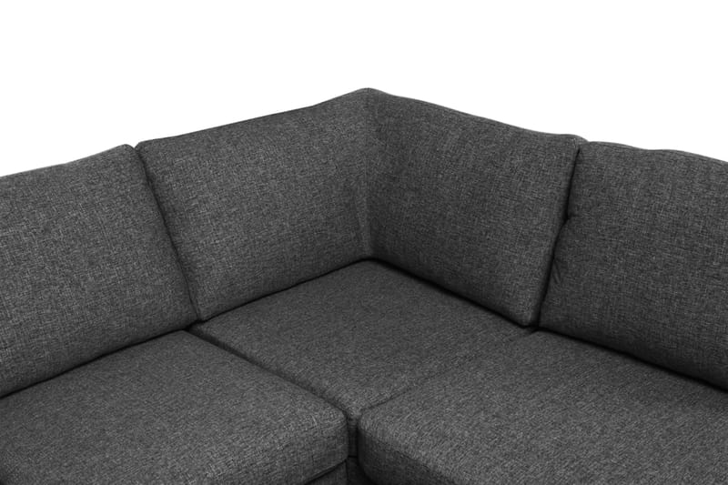 Memphis 4-sits Högervänd U-formad Soffa med Divan och Schäslong i Tyg - Mörkgrå - Möbler - Soffa - U-soffa