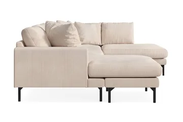 Menard 4-sits Högervänd Stor U-formad Djup Soffa med Divan och Schäslong i Manchester - Beige - Möbler - Soffa - U-soffa