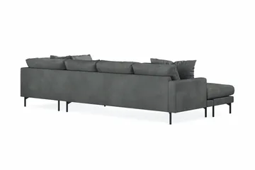 Menard 4-sits Högervänd Stor U-formad Djup Soffa med Divan och Schäslong i Manchester - Grå - Möbler - Soffa - U-soffa