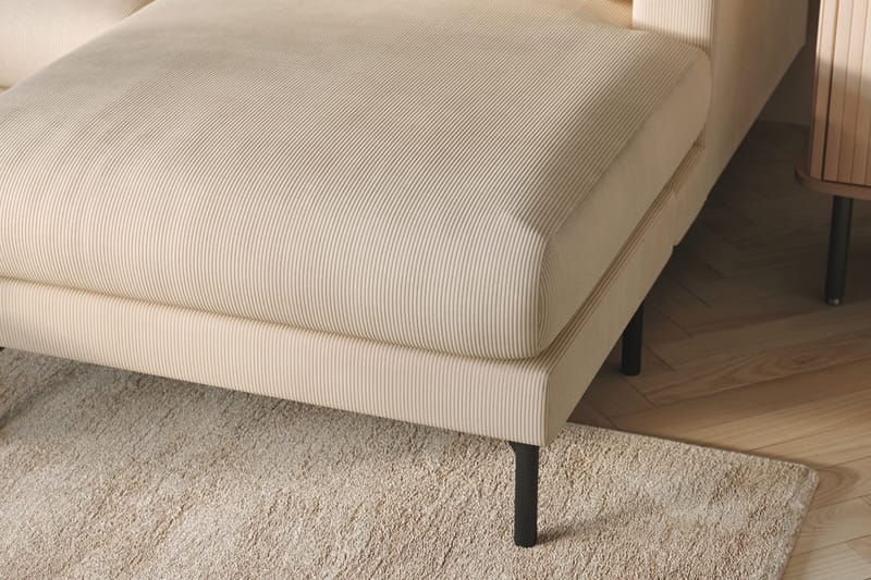 Menard 4-sits Vänstervänd Stor U-formad Djup Large Soffa med Divan och Schäslong i Manchester - Beige - Möbler - Soffa - U-soffa