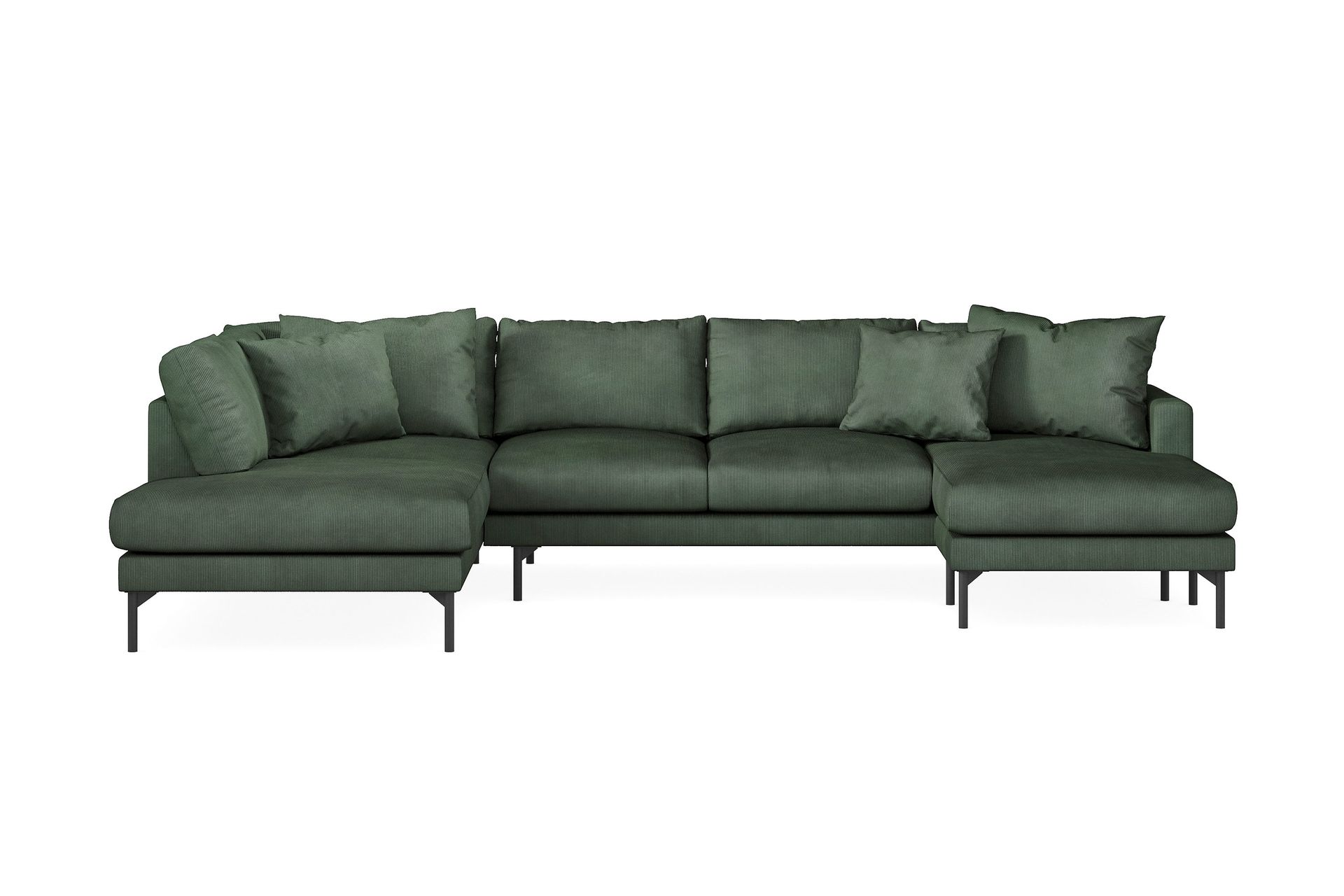 Scandi Days Menard 4-sits Vänstervänd Stor U-formad Djup Soffa med ...