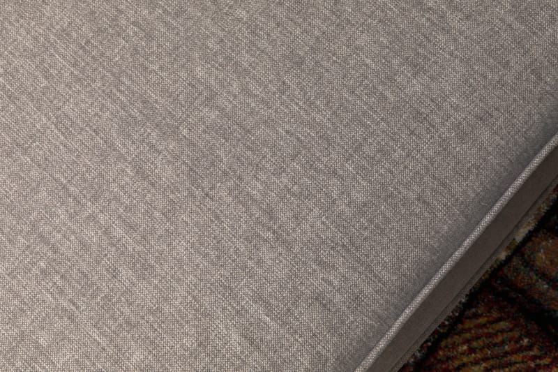 Monroe U-soffa med Divan Vänster Tvättbart Tyg - Gråbrun - U-soffa
