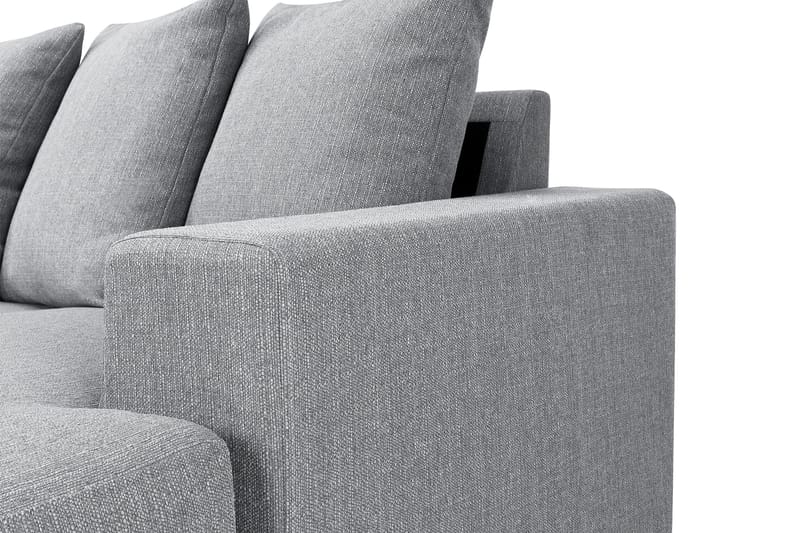 Nebraska U-soffa Divan Höger Kuvertkuddar - Ljusgrå - Möbler - Soffa - U-soffa