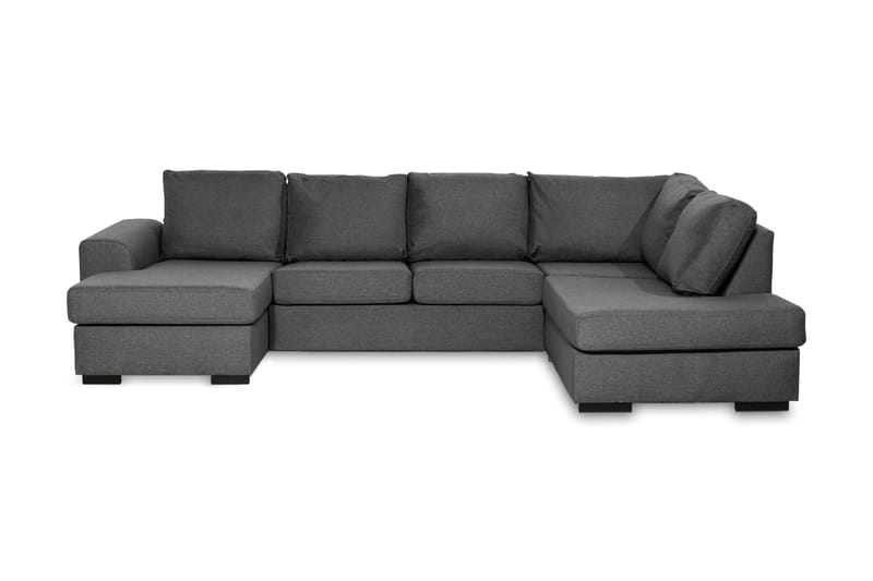 Ocean 4-sits Högervänd U-formad Soffa med Divan och Schäslong i Tyg - Mörkgrå - Möbler - Soffa - U-soffa