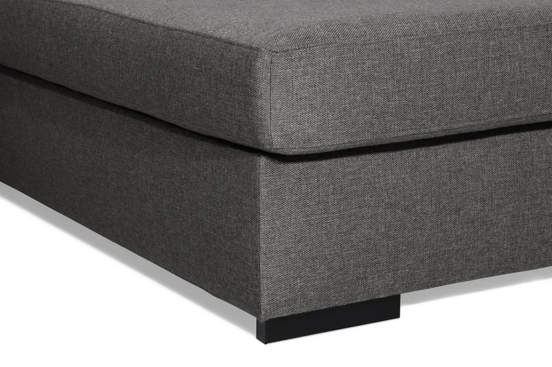 Ocean 4-sits Högervänd U-formad Soffa med Divan och Schäslong i Tyg - Mörkgrå - Möbler - Soffa - U-soffa