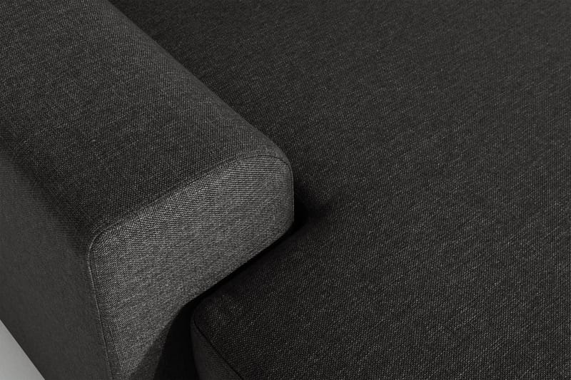 Ocean 4-sits Vänstervänd U-formad Soffa med Divan och Schäslong i Tyg - Svart - Möbler - Soffa - U-soffa