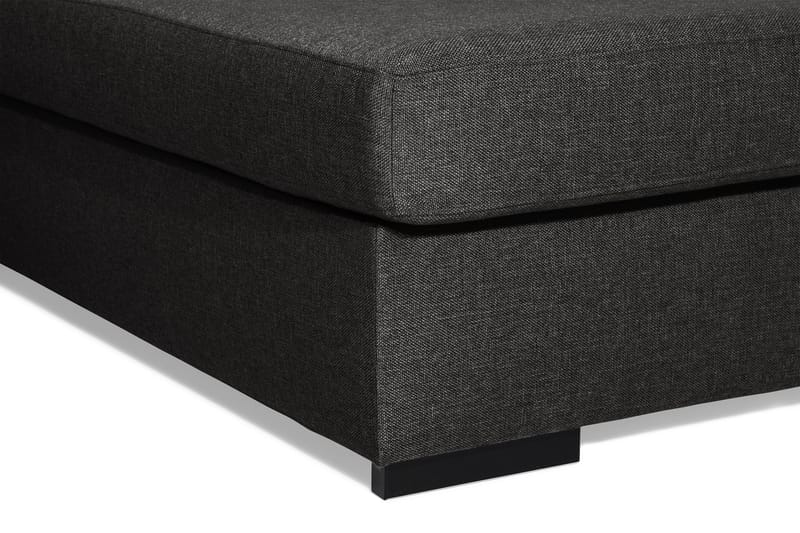 Ocean 4-sits Vänstervänd U-formad Soffa med Divan och Schäslong i Tyg - Svart - Möbler - Soffa - U-soffa