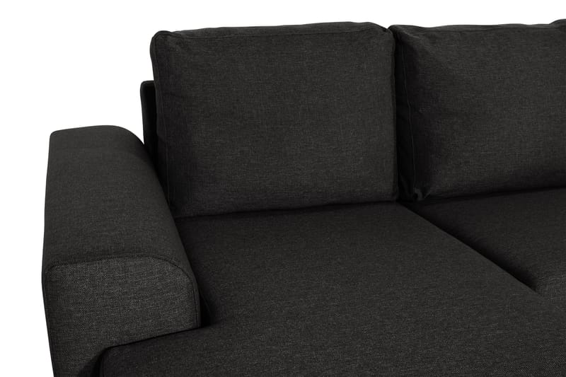 Ocean 5-sits Högervänd U-formad Large Soffa med Divan och Schäslong i Tyg - Svart - Möbler - Soffa - U-soffa