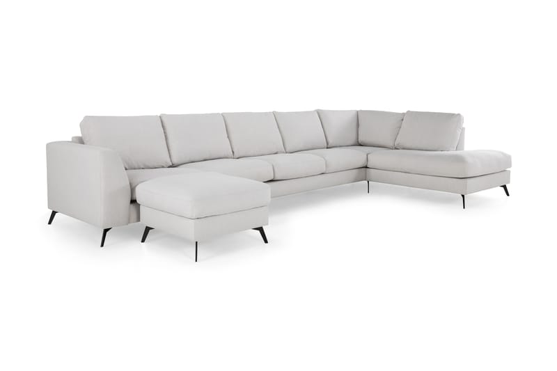 Ocean Lyx U-soffa med Schäslong Höger - Linnebeige - Möbler - Soffa - U-soffa