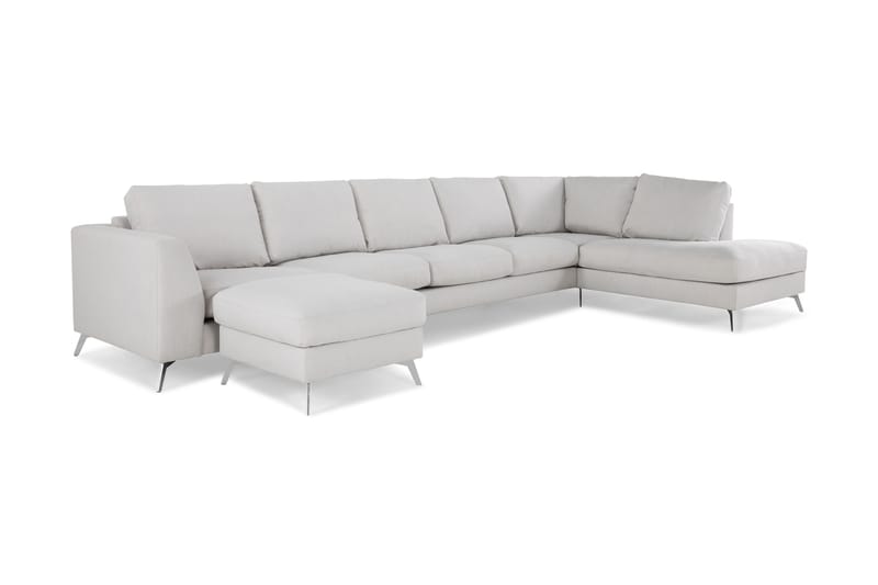 Ocean Lyx U-soffa med Schäslong Höger - Linnebeige - Möbler - Soffa - U-soffa