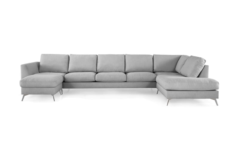 Ocean Lyx U-soffa med Schäslong Höger - Linnegrå - Möbler - Soffa - U-soffa