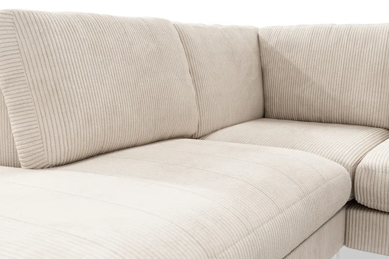 Ocean Lyx U-soffa med Schäslong Vänster - Beige - Möbler - Soffa - U-soffa