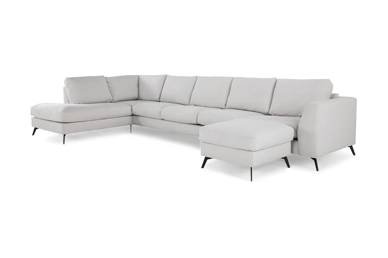 Ocean Lyx U-soffa med Schäslong Vänster - Linnebeige - Möbler - Soffa - U-soffa