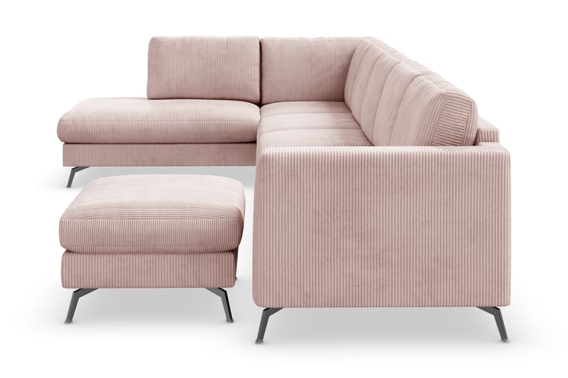 Ocean Lyx U-soffa med Schäslong Vänster - Rosa - U-soffa