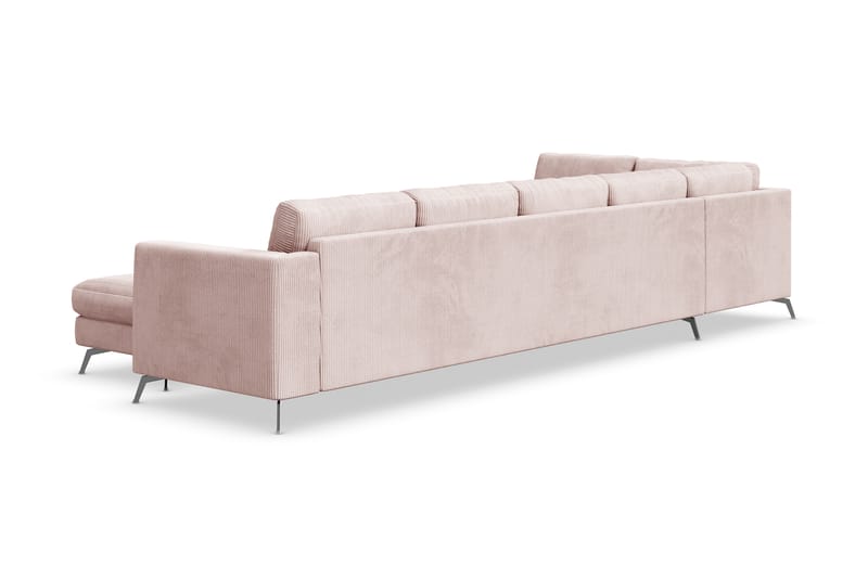 Ocean Lyx U-soffa med Schäslong Vänster - Rosa - U-soffa