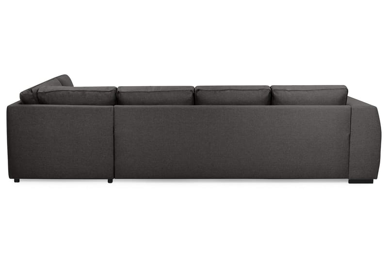 Optus 4-sits Högervänd U-formad Soffa med Divan och Schäslong i Tyg - Mörkgrå - Möbler - Soffa - U-soffa