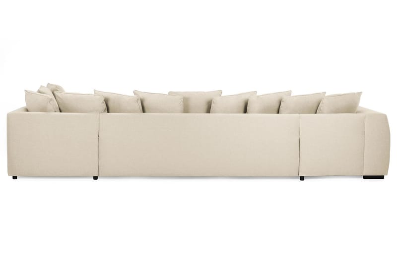Optus 6-sits Högervänd U-formad Large Soffa med Divan och Schäslong i Tyg inkl Kuvertkuddar - Beige - Möbler - Soffa - U-soffa