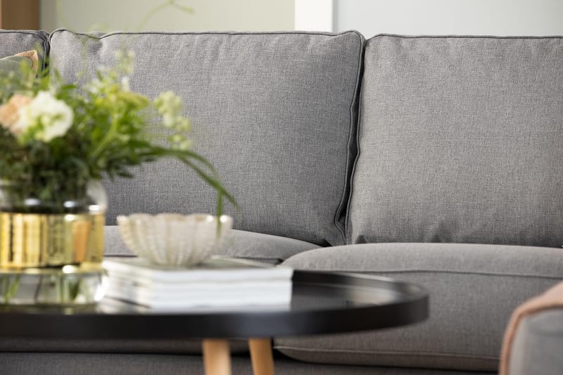 Optus 6-sits Högervänd U-formad Large Soffa med Divan och Schäslong i Tyg - Ljusgrå - Möbler - Soffa - U-soffa