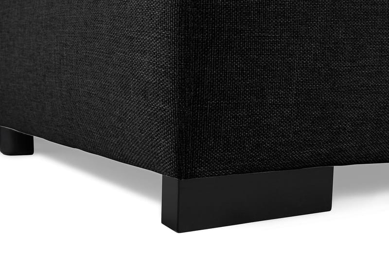 Optus 6-sits Högervänd U-formad Large Soffa med Divan och Schäslong i Tyg - Svart - Möbler - Soffa - U-soffa