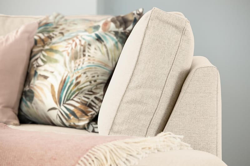 Optus 6-sits Vänstervänd U-formad Large Soffa med Divan och Schäslong i Tyg - Beige - Möbler - Soffa - U-soffa