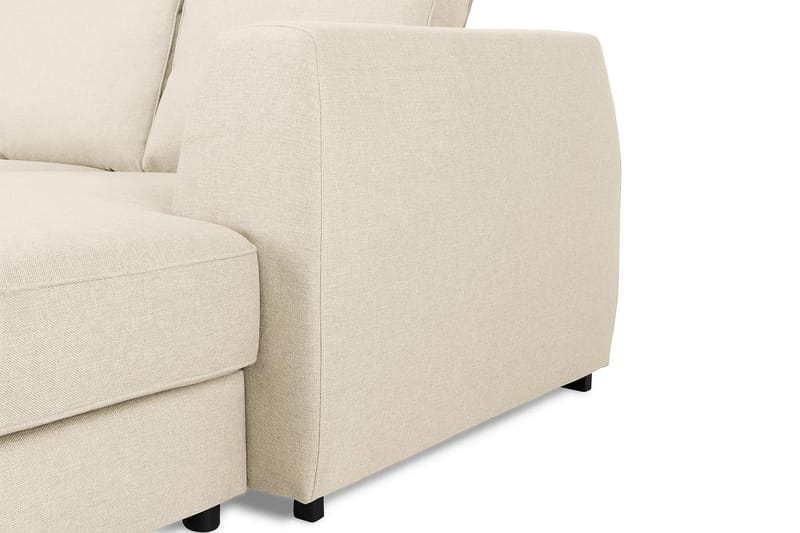 Optus 6-sits Vänstervänd U-formad Large Soffa med Divan och Schäslong i Tyg - Beige - Möbler - Soffa - U-soffa