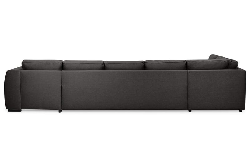 Optus 6-sits Vänstervänd U-formad Large Soffa med Divan och Schäslong i Tyg - Mörkgrå - Möbler - Soffa - U-soffa