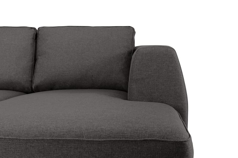 Optus 6-sits Vänstervänd U-formad Large Soffa med Divan och Schäslong i Tyg - Mörkgrå - Möbler - Soffa - U-soffa