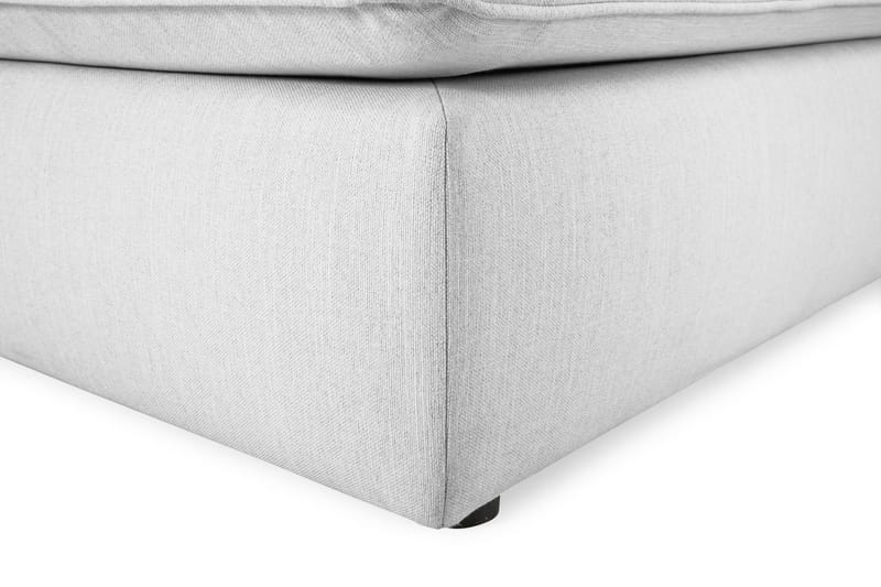 Optus Lyx 4-sits Vänstervänd U-formad Soffa med Divan och Schäslong i Tyg - Grå - Möbler - Soffa - U-soffa