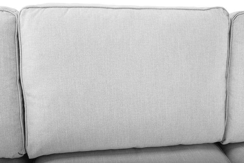 Optus Lyx 4-sits Vänstervänd U-formad Soffa med Divan och Schäslong i Tyg - Grå - Möbler - Soffa - U-soffa