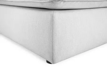 Optus Lyx 6-sits Högervänd U-formad Large Soffa med Divan och Schäslong i Tyg - Grå - Möbler - Soffa - U-soffa