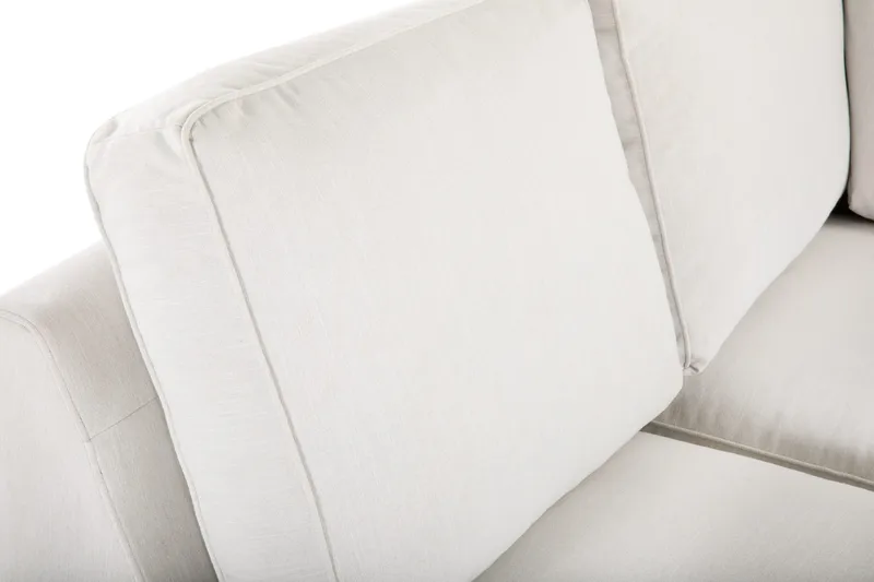 Optus Lyx 6-sits Vänstervänd U-formad Large Soffa med Divan och Schäslong i Tyg - Ljusgrå - Möbler - Soffa - U-soffa