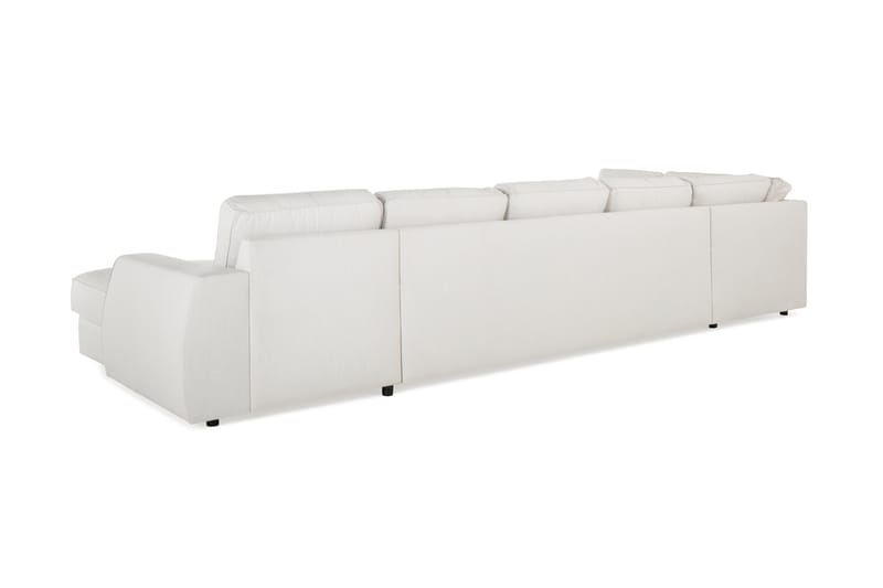 Optus Lyx 6-sits Vänstervänd U-formad Large Soffa med Divan och Schäslong i Tyg - Ljusgrå - Möbler - Soffa - U-soffa