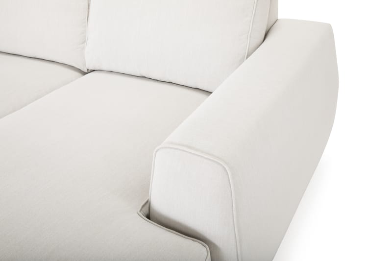 Optus Lyx 6-sits Vänstervänd U-formad Large Soffa med Divan och Schäslong i Tyg - Ljusgrå - Möbler - Soffa - U-soffa