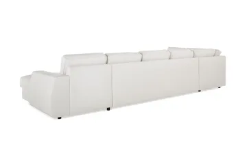 Optus Lyx 6-sits Vänstervänd U-formad Large Soffa med Divan och Schäslong i Tyg - Ljusgrå - Möbler - Soffa - U-soffa