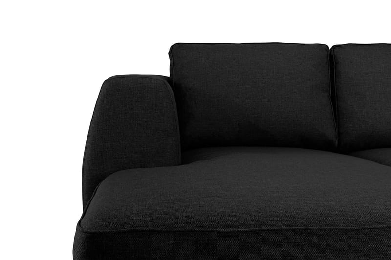 Optus U-soffa Large med Divan Vänster - Svart - U-soffa
