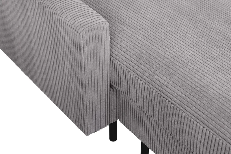 Peppe 4-sits Högervänd U-formad Soffa med Divan och Schäslong i Manchester - Mörkgrå - Möbler - Soffa - U-soffa