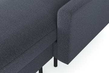 Peppe 4-sits Vänstervänd U-formad Soffa med Divan och Schäslong i Tyg - Mörkgrå - Möbler - Soffa - U-soffa