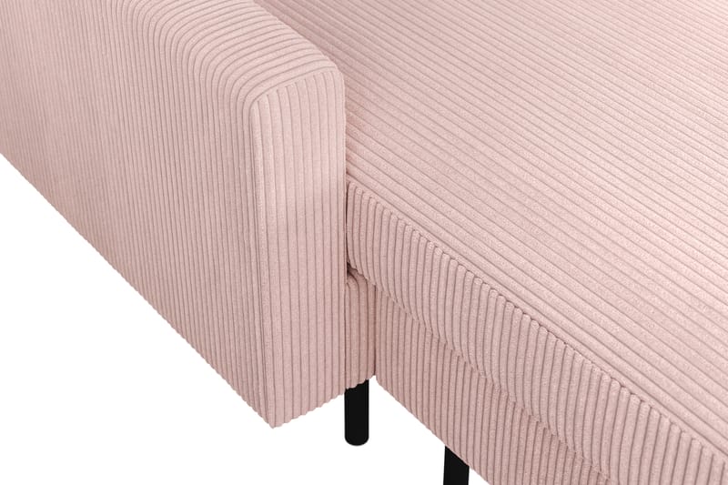 Peppe Soffa m. Divan och Schäslong 5-sits Höger - Rosa - U-soffa