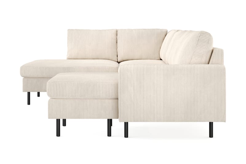 Peppe Soffa m. Divan och Schäslong 5-sits Vänster - Beige - U-soffa