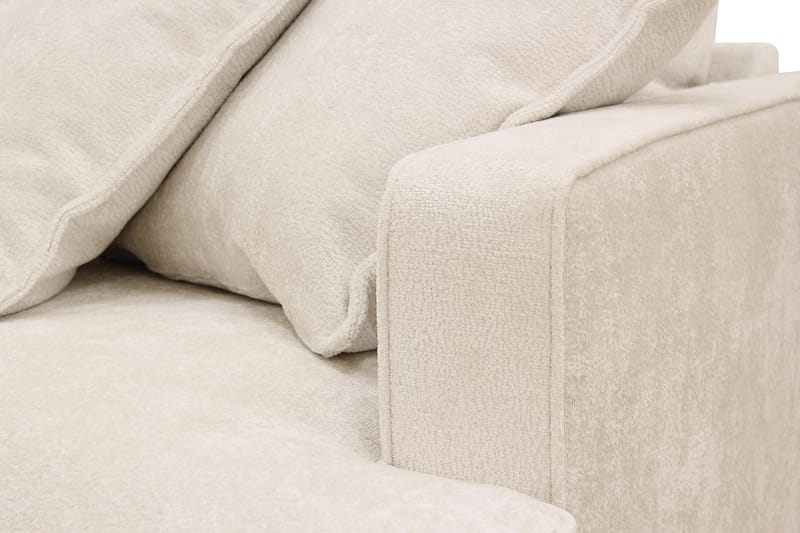 Rossita Lyx 6-sits Vänstervänd U-formad Extra djup Soffa med Divan och Schäslong i Chenille - Beige - Möbler - Soffa - U-soffa