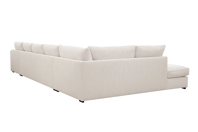 Rossita Lyx 6-sits Vänstervänd U-formad Extra djup Soffa med Divan och Schäslong i Manchester - Offwhite - Möbler - Soffa - U-soffa