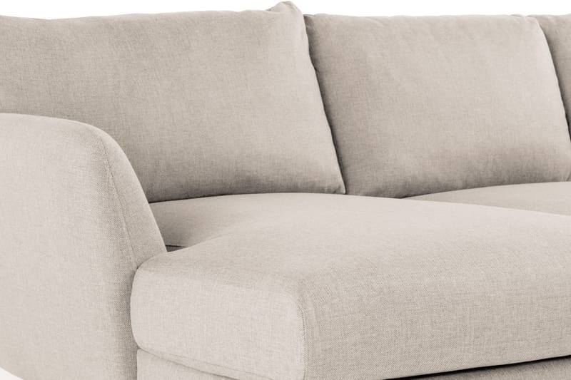 Trend 4-sits Högervänd U-formad Soffa med Divan och Schäslong i Tyg - Beige - Möbler - Soffa - U-soffa