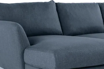 Trend 4-sits Högervänd U-formad Soffa med Divan och Schäslong i Tyg - Blå - Möbler - Soffa - U-soffa